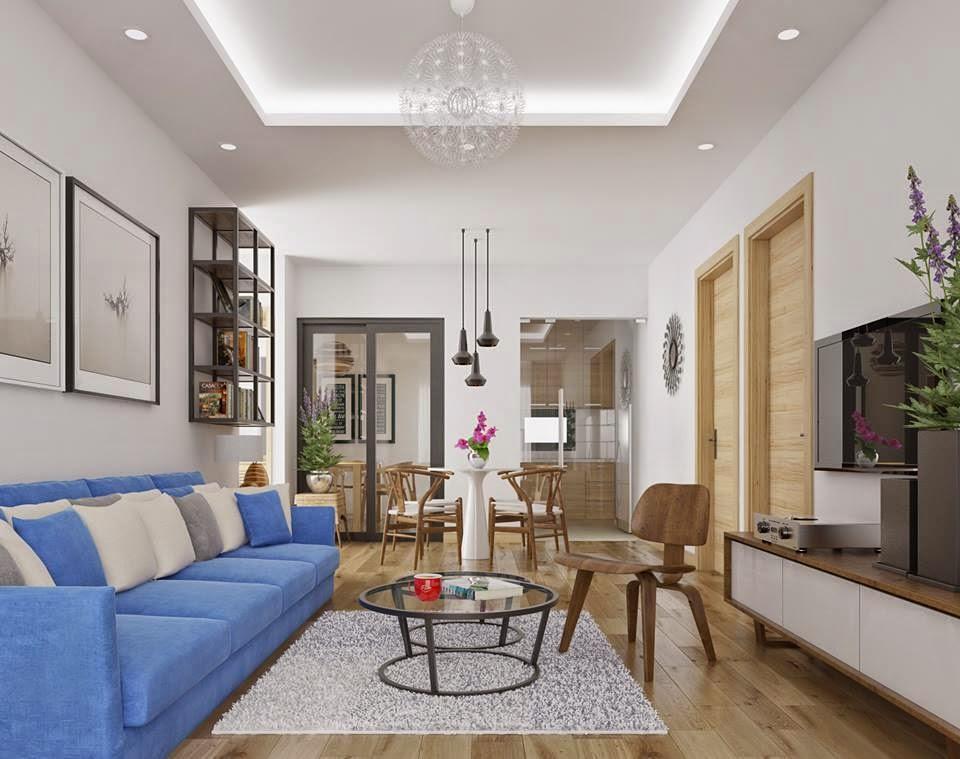 Kết quả hình ảnh cho Thiết kế nội thất căn hộ chung cư 80m2 phòng khách