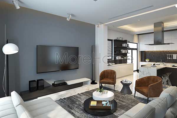 Thiết kế nội thất căn hộ chung cư 80m2 đẹp sang